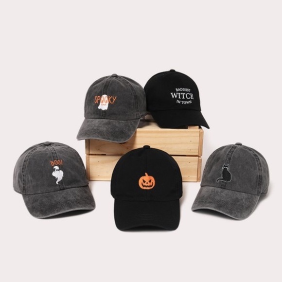 SOLD OUT Black Baddest Witch In Town Halloween Fall Women's Baseball Cap Hat - Picture 2 of 2